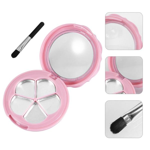 

sets eyeshadow box refillable makeup container mirror blusher with brush gift wrap