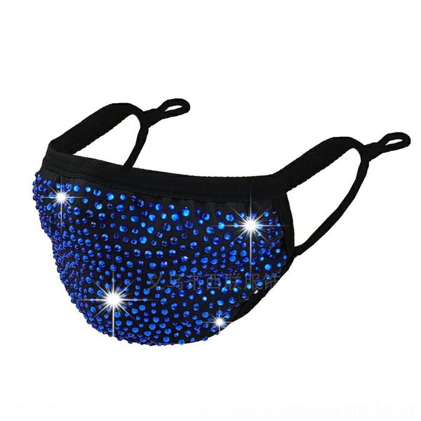 

W19r fashion designer masks color water warm rhinestone rhinestoneblack hot drill washable warm personalized cotton water drill mask