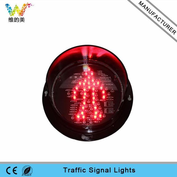 

125mm 12v traffic red pedestrian standing man light module