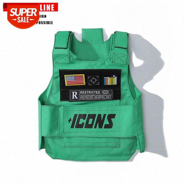 

tkpa functional vest men's hip-hop same street loose multicolor workwear #l44f, Black;brown