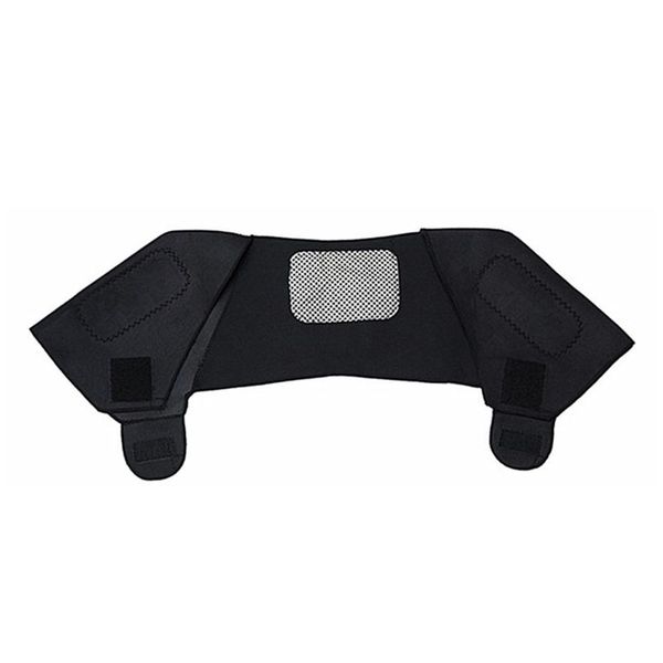

magnetic tourmaline belt elbow supports stretch lumbar shoulder brace back neck massage effective black self heating guard waist support, Black;gray