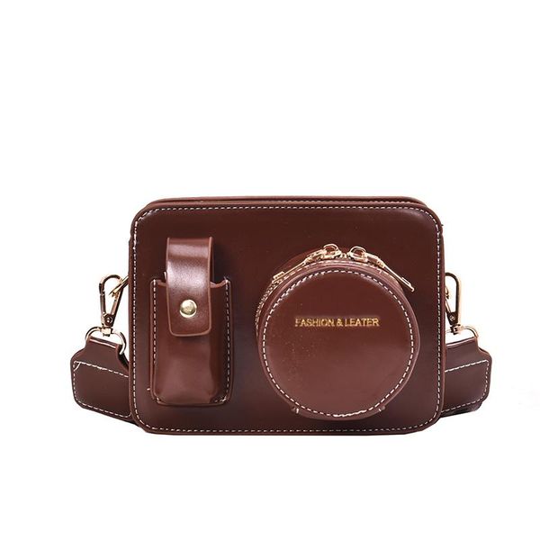 

evening bags female purse bolso vintage camera shape women shoulder designer wide straps luxury pu leather crossbody bag