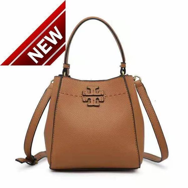 

new tb litchi pattern portable bucket bag for women in 2022