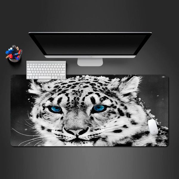 

mouse pads & wrist rests cool blue eye cheetah mousepad computer game accessories pad gaming play keyboard mats that gamers lik