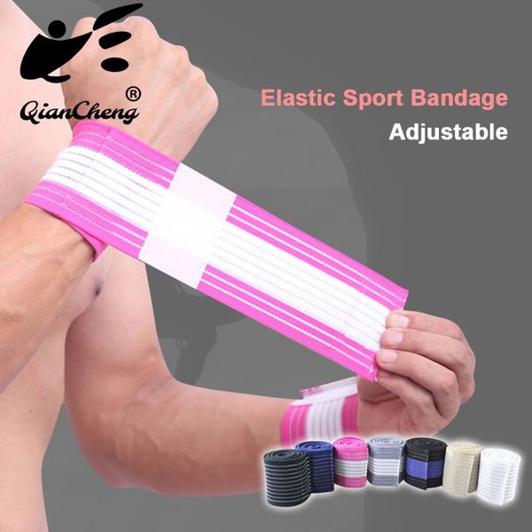 

wrist support 1pcs sports elastic compression winding bandage basketball climbing badminton protective gear package, Black;red