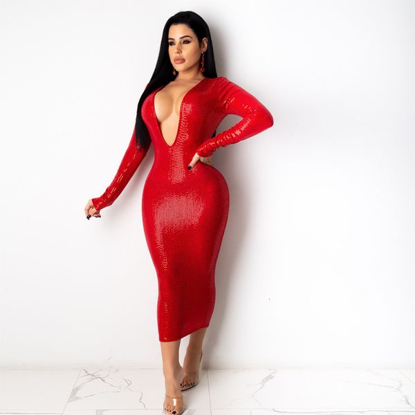 

jumpsuits,rompers beautiful trend big size large size dress women's autumn and winter polka dot flash print deep v-neck tight