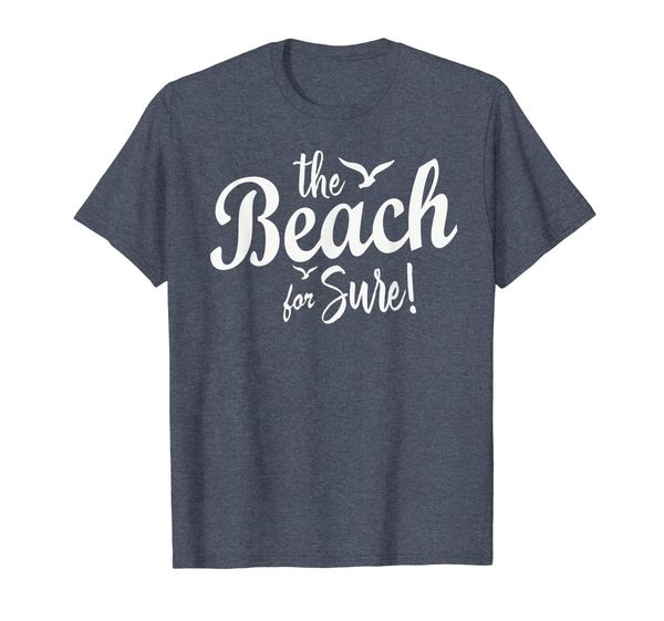 

the beach for sure summer island travel t-shirt, White;black
