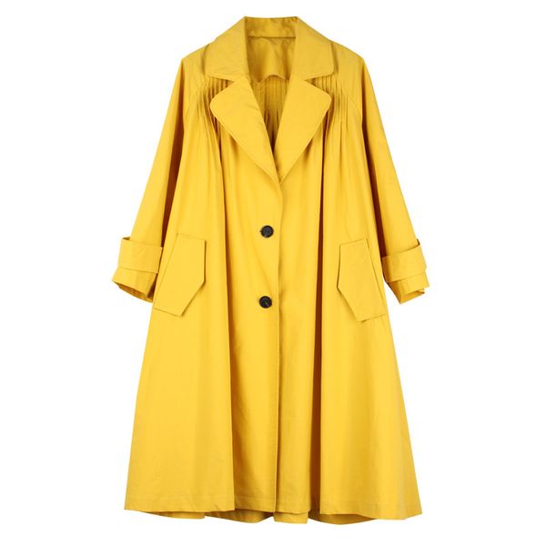 

Big yards dresses Large Women's Autumn 2021 Fat Mm Windbreaker Jaet Medium Length Reduced Age Sister 200kg Female, Black