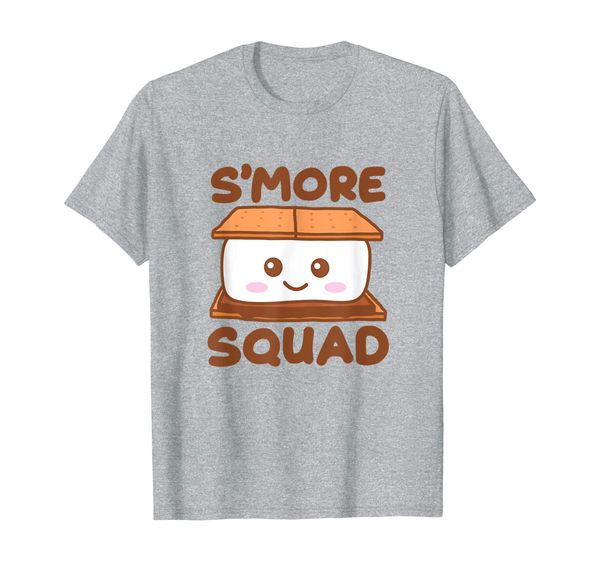 

smore squad shirt funny s'more camping group gift camper, White;black