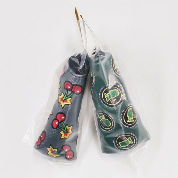 

greens golf putter headcover cherry blade cover