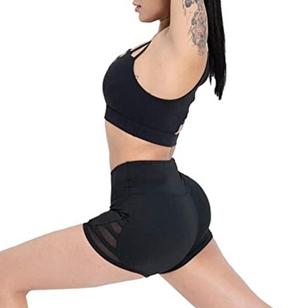 

women's shorts 2021 summer korean drop ship women sports polyester skinny elastic waist gym workout waistband short pants, White;black