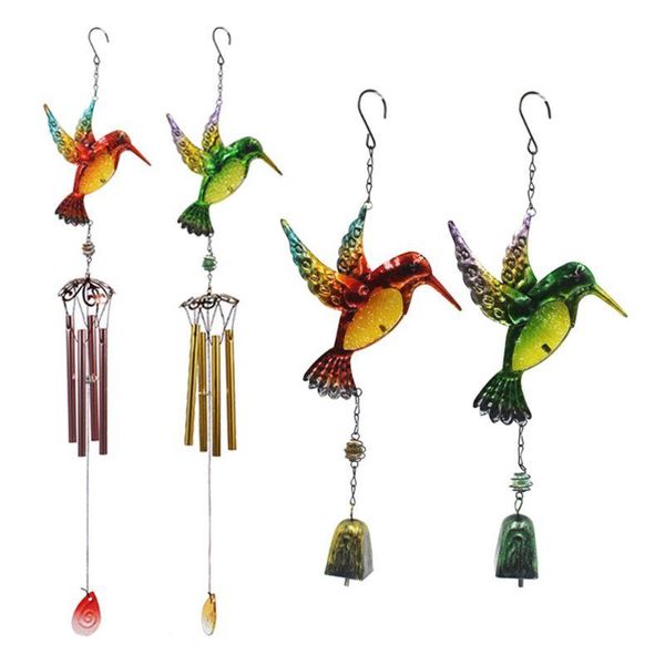 

wind chimes hummingbird hanging ornaments aeolian bell windchime outdoor garden home decor decorative objects & figurines