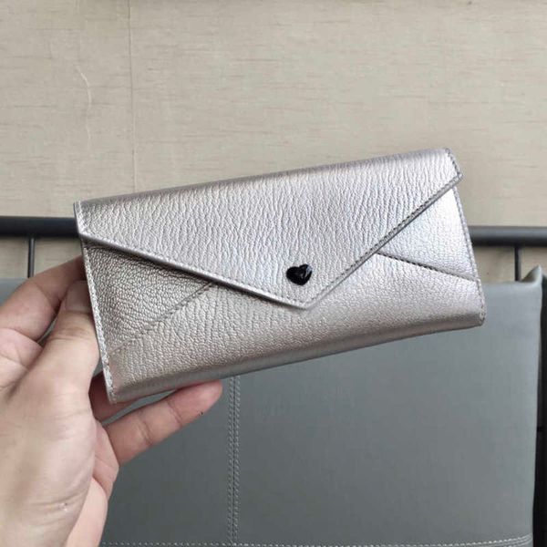 

7a+fashion new style the wallet 5mh013 three fold envelope long money clip multiple screens inside and outside imported cowhide goatgrain fa, Red;black
