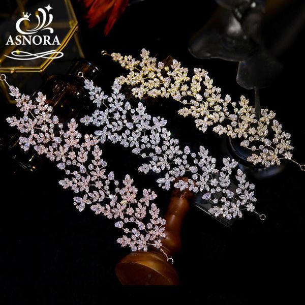 

hair clips & barrettes luxury large zircon composition crystal soft headwear women jewelry suitable for bridal wedding tiara party headband, Golden;silver