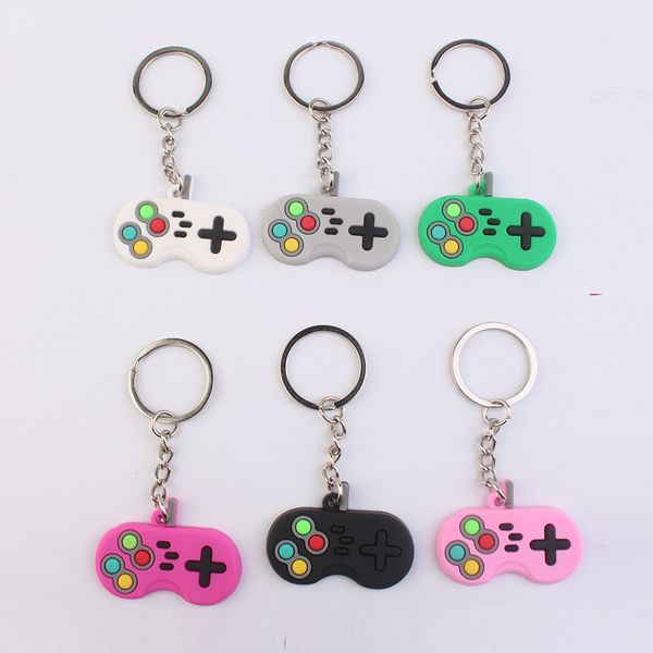 

factory price bag accessories soft pvc rubber custom key chain 2d 3d cute anime silicone keychain, Black