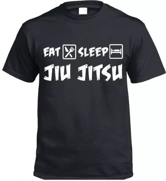 

Eat Sleep Jiu-Jitsu T-Shirt Geschenk, White;black