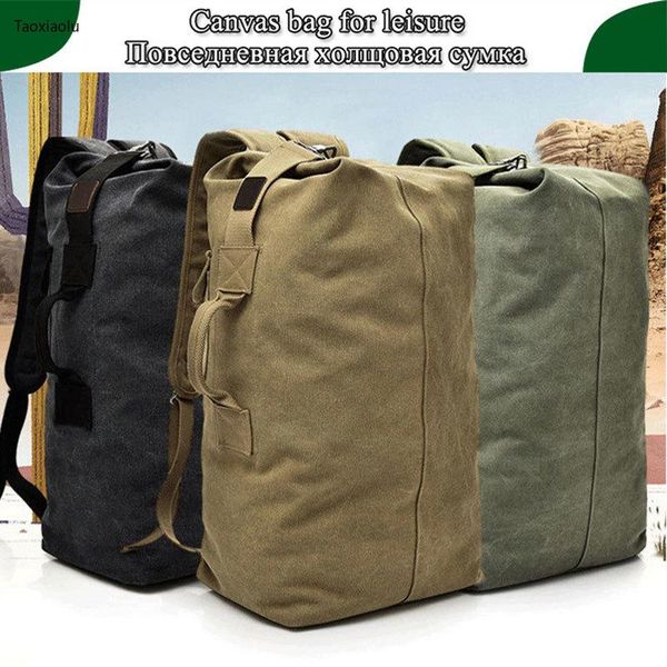 

outdoor bags men bacpkack luggage travel large army bucket women bag multifunctional military canvas backpacks sports shoulder