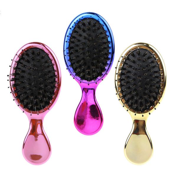 Porco peludo grande escova de cabelo doméstico sundries massagem pente alça antiderrapante estilo emaranhado penteados pentes para qualquer penteado produtos plásticos zyc57