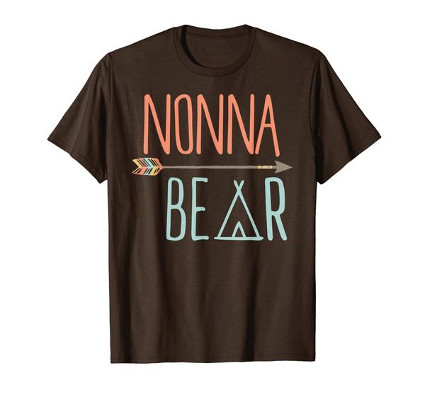 

cute arrow nonna bear shirt grandmother shirt, White;black