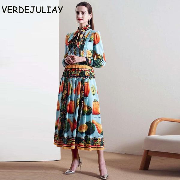 

casual dresses verdejuliay bohemian fashion women dress spring autumn long sleeve bow flower letter printed pleated elegant, Black;gray