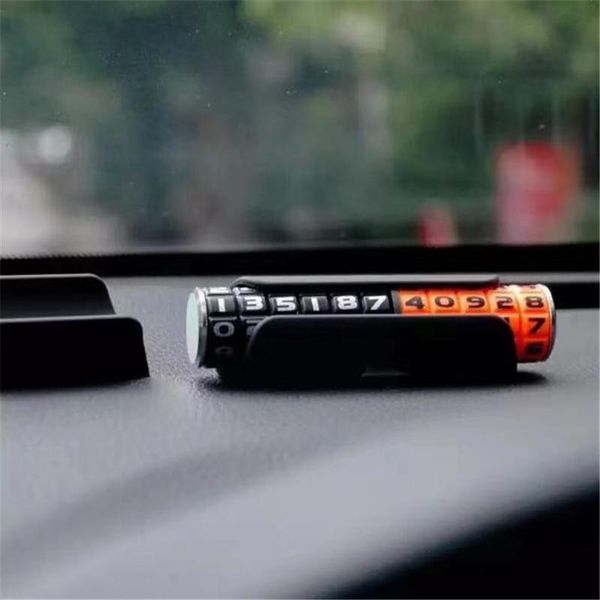 

car temporary parking card phone number plate hidden switch telephone sinterior decorations