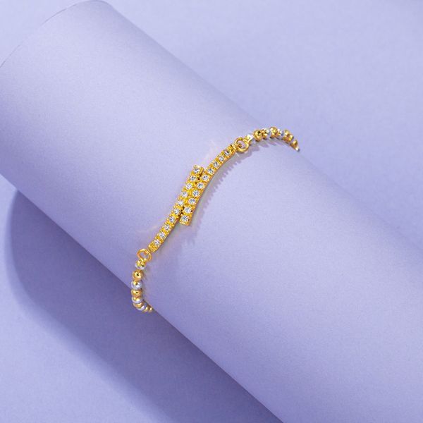 

women's double color 24k gold plate link chain bracelets njgb053 fashion women gift yellow gold plated bracelet, Black