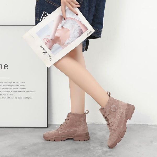 

boots ankle women fashion ladies leather shoes 20211, Black