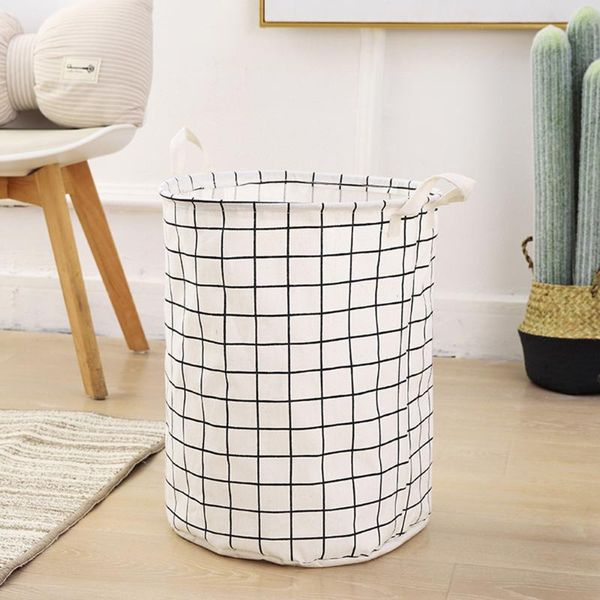 

laundry bags fashion printed household foldable toy clothing storage bag basket 43x37x37cm home bathroom @30