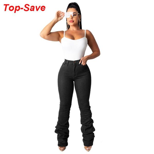 

women's pants & capris great retro vintage classic woman denim trousers casual streetwear high waist pocket buttons elegant ladies cowb, Black;white