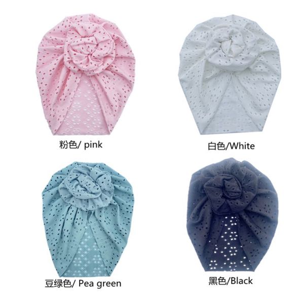 20 teil/los Spitze Stirnband Turban Runde Knoten Baby Mädchen Elastische Haarband Für Neugeborene Spitze Beanie Caps Kid Kopf Wrap haar Zubehör