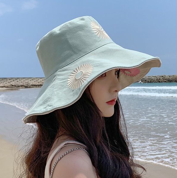 

big edge sunshade hat double layer side fisherman's, Blue;gray