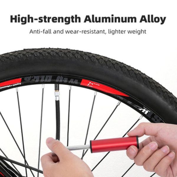 

bike pumps mini portable bicycle pump aluminum alloy cycling hand air ball tire inflator mtb mountain road 120psi