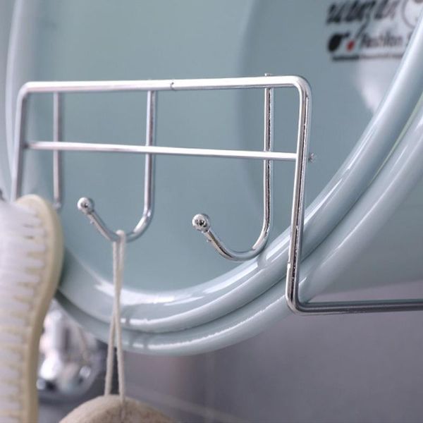 

bathroom storage & organization anti rust large capacity kitchen wall mounted with hook organizer washbasin rack self adhesive punch free