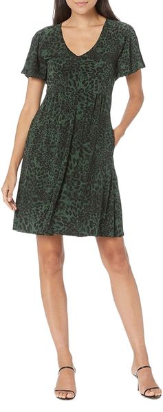 

& ro women's lightweight kimono short sleeve smocked waist dress with pockets w1fa#, White;black