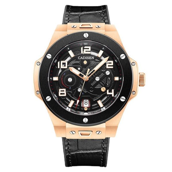 

new mechanical watch blue luminous waterproof stainless steel men's automatic, Slivery;brown