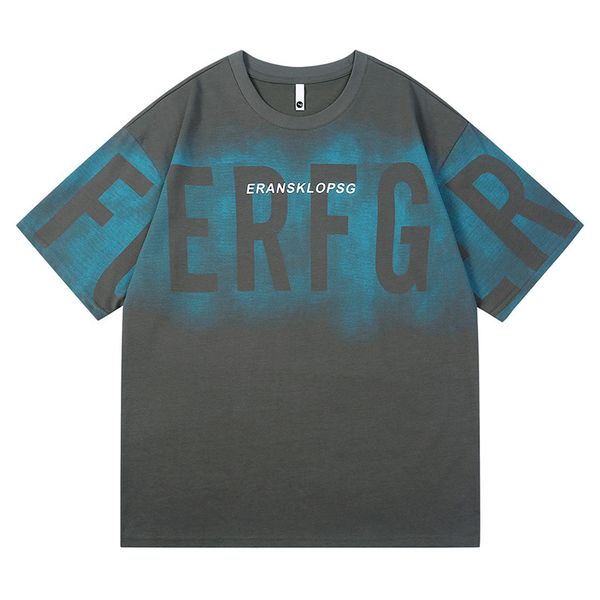 

men's t-shirt loose letter print short sleeve new ins japanese trend half sleeve fashion couple size m-2xl, White;black