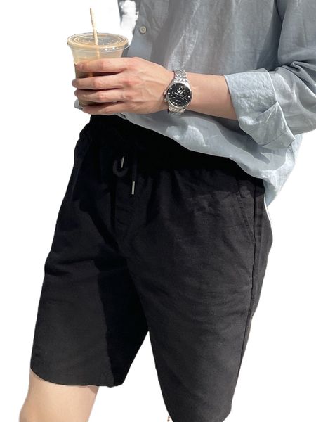 

dazy men drawstring waist shorts t4mf#, White;black