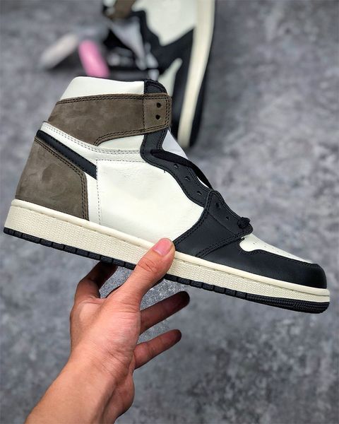 

shoes black toes 1 1s jumpman dark mocha basketball luxurys designers men women brown sneakers outdoor fashion trainers