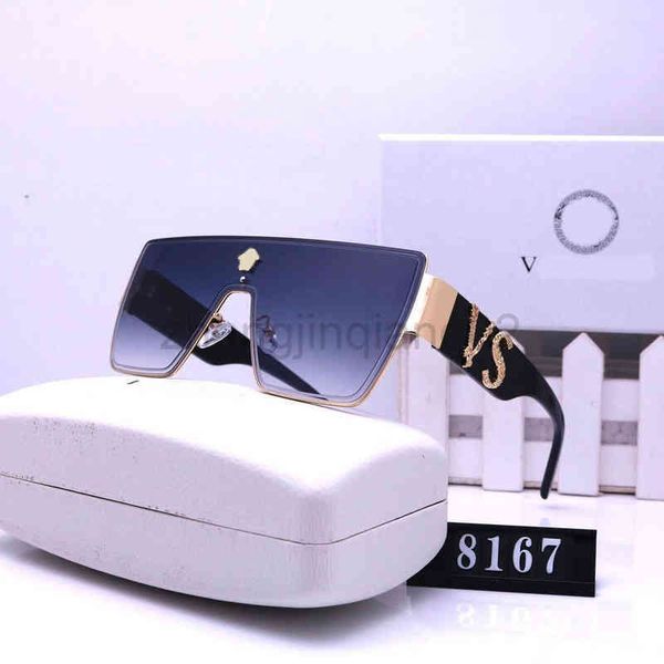 

designer versage sunglasses luxurious fashion woman mens lovers european american new vintage oversized baseball sport summer conjoined riml, White;black