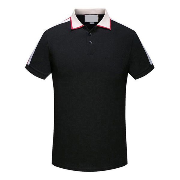 

2021 fashion polos t-shirt men casual t shirt embroidered medusas cotton polo shirtl high street collar polosss shirts, White;black