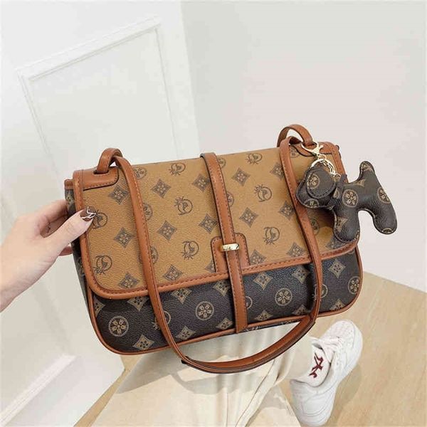 

light high beauty bag female spring fashion versatile flower single shoulder bag french european and american diagonal factory store online