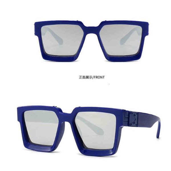 Kapelus Brand Sonnenbrille Frau Blau Quadrat Sonnenschutz für Ocean Tablets
