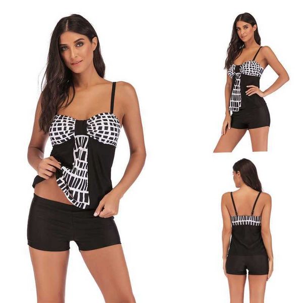 

2021 new large flat corner split swimsuit skirt swimsuit