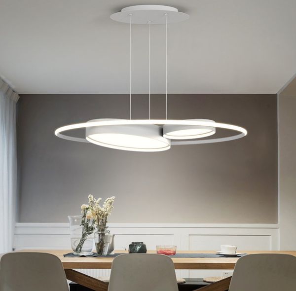 Nuovo ristorante lampadario lampade tavolo da bar sala da pranzo rettangolare sala da pranzo moderna minimalista nordica luce di lusso