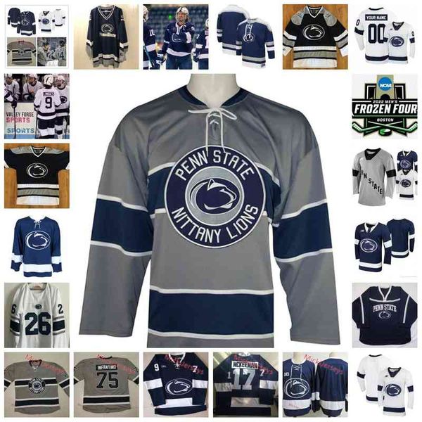

xflsp 2022 college frozen four penn state nittany lions hockey jersey 11 kiara zanon jersey 13 rene gangarosa 14 julie gough 16 avery mitche, Black