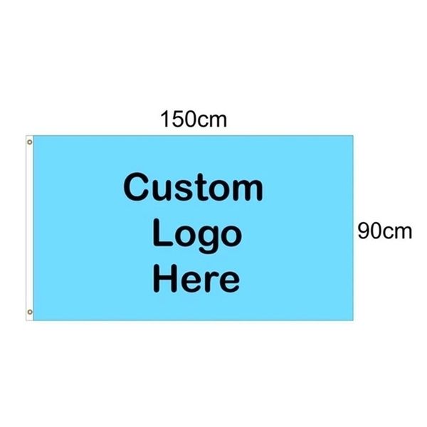 Bandiere personalizzate Stampa banner volanti 3x5 ft 100d decorazioni in poliestere pubblicitario DECORAZIONE Sports Company D220704