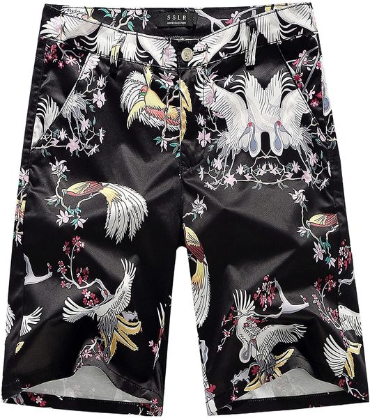 

mens shorts causal flat front hawaiian summer shorts for men 43zl#, White;black