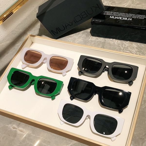 

designer sunglasses jing boran star same german street ssquare plate sunglass u8 personalized fashion sunglass kuboraum, White;black