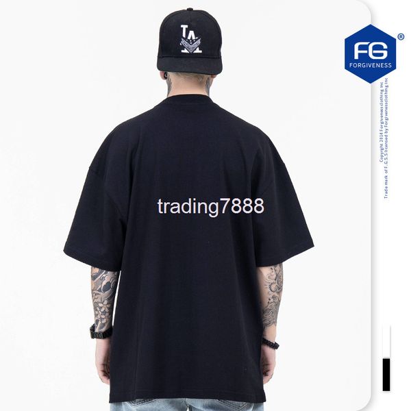 

men's t-shirts fg menswear | spring and summer street fashion brand cartoon crying beautiful girl warrior oversize short sleeve t-shirt, White;black