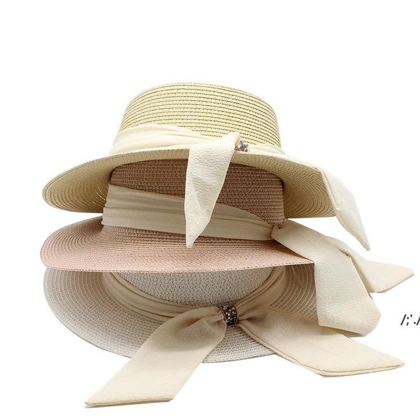 

2022 spring summer hat women sunhat sunhats girls straw wide brim hats woman vintage hat female holiday beach caps zze14011, Blue;gray